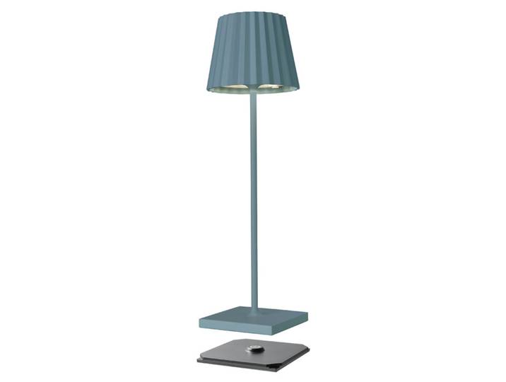 LED-Tischleuchte Troll 2.0 sompex blau, Fuß 10x38. Schirm 9xFuß 10 cm