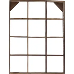 Tilo Wandregal 53 x 70 cm aus recyceltem Holz