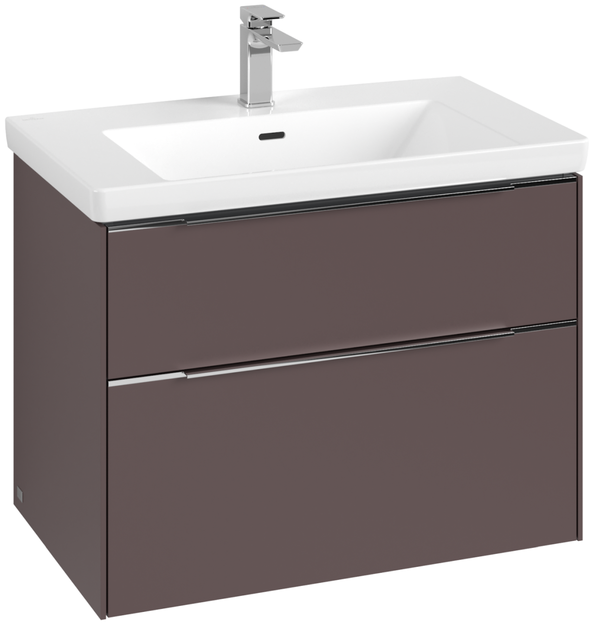 Villeroy & Boch Waschbeckenunterschrank Subway 3.0 C574L0 772x576x462 mm mit Beleuchtung Dark Berry C574L0AE
