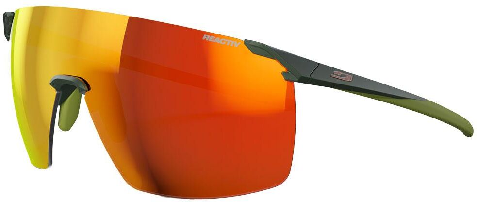 Julbo  - Faster L Mat Vert Army Reactiv 1-3 Light Amplifier - Lunettes de soleil
