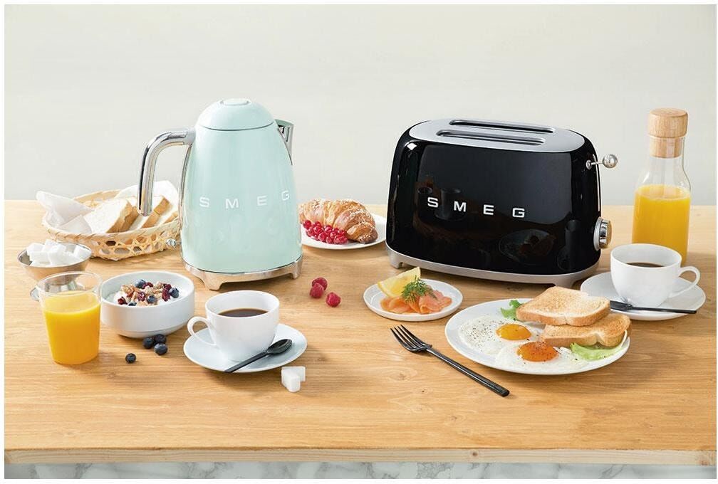 SMEG Wasserkocher "Retro Style 45108 l", schwarz, B:24,8cm H:24,8cm T:17,1cm, Wasserkocher, Wasserkocher schwarz Einheitsgröße