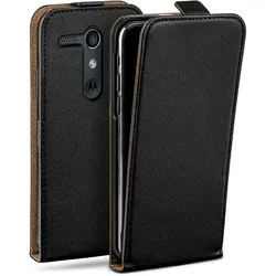 moex Flip Case Motorola Moto G Klapphülle Leder Optik