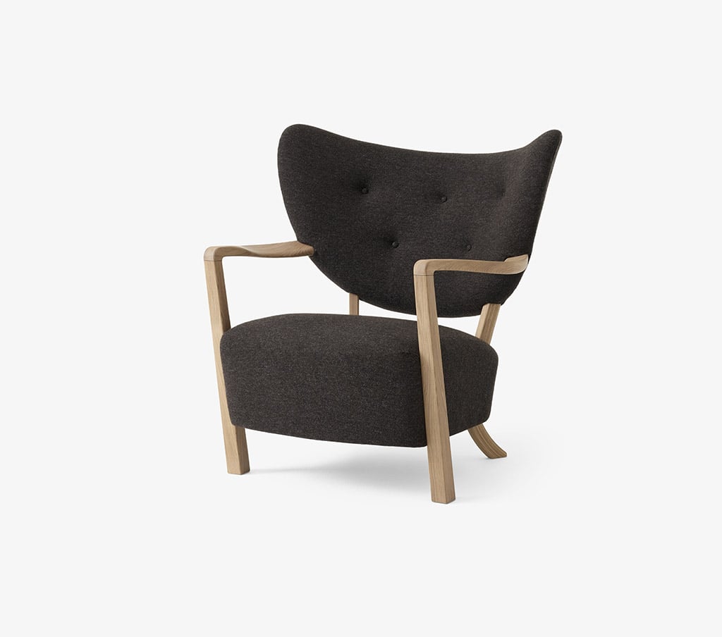 andtradition &tradition Wulff ATD2 Loungesessel (Gestell Eiche, Stoff Hallingdal 376) Gestell Eiche, Stoff Hallingdal 376 134433A235A016