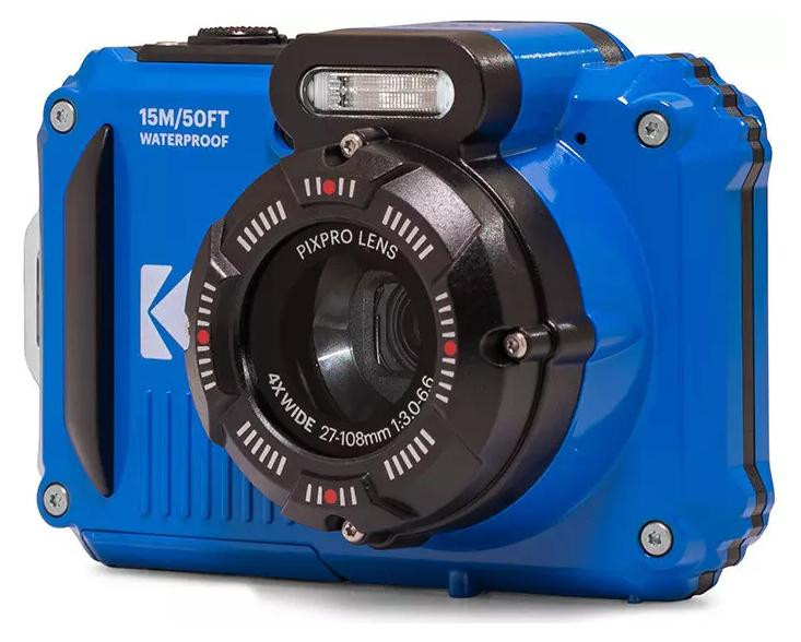Kodak PIXPRO WPZ2 Blauwe Waterdichte Camera met 16,76 Megapixels en 4x Optische Zoom