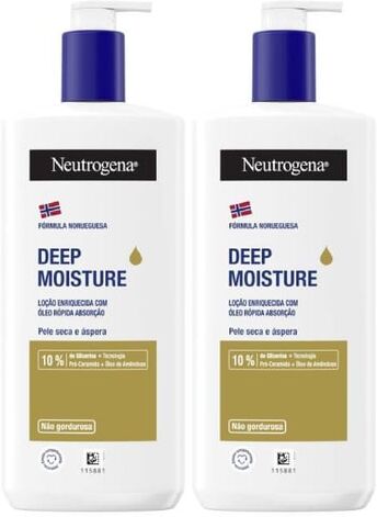 Neutrogena Hidratação Profunda Loção Enriquecida com Óleo 2x400ml   Preço Especial