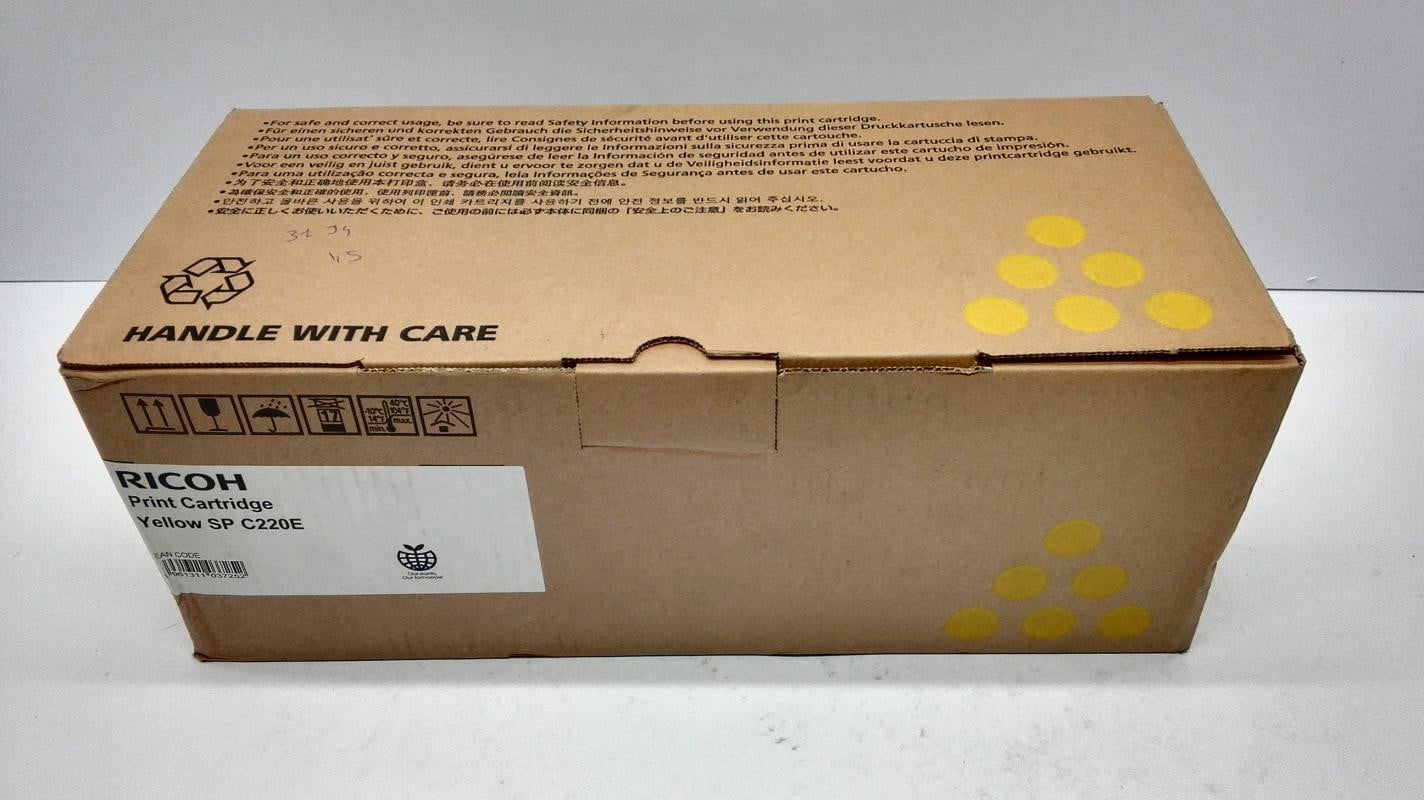 Ricoh 407643 Gele Toner Cartridge voor SPC220N Laserprinter