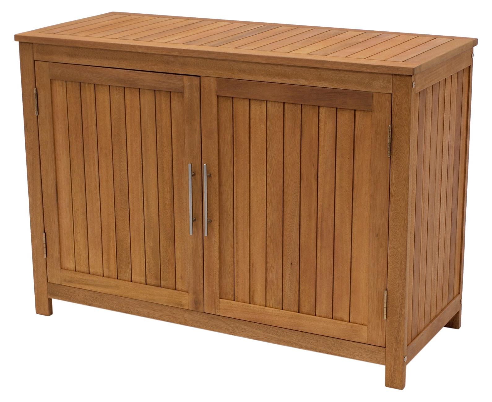 Kommode Konsolenschrank aus Eukalyptusholz, geölt 120x50x85cm