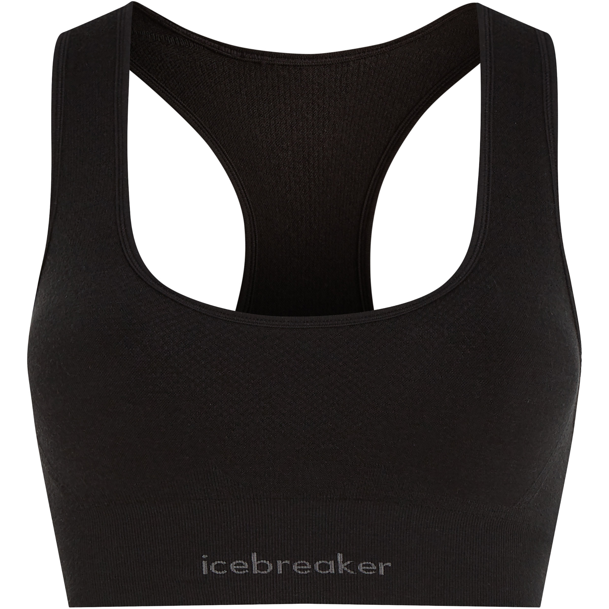 Icebreaker Seamless Active Sport BH Damen Sport-BHs schwarz Größe M Merinowolle | Lyocell (Tencel)