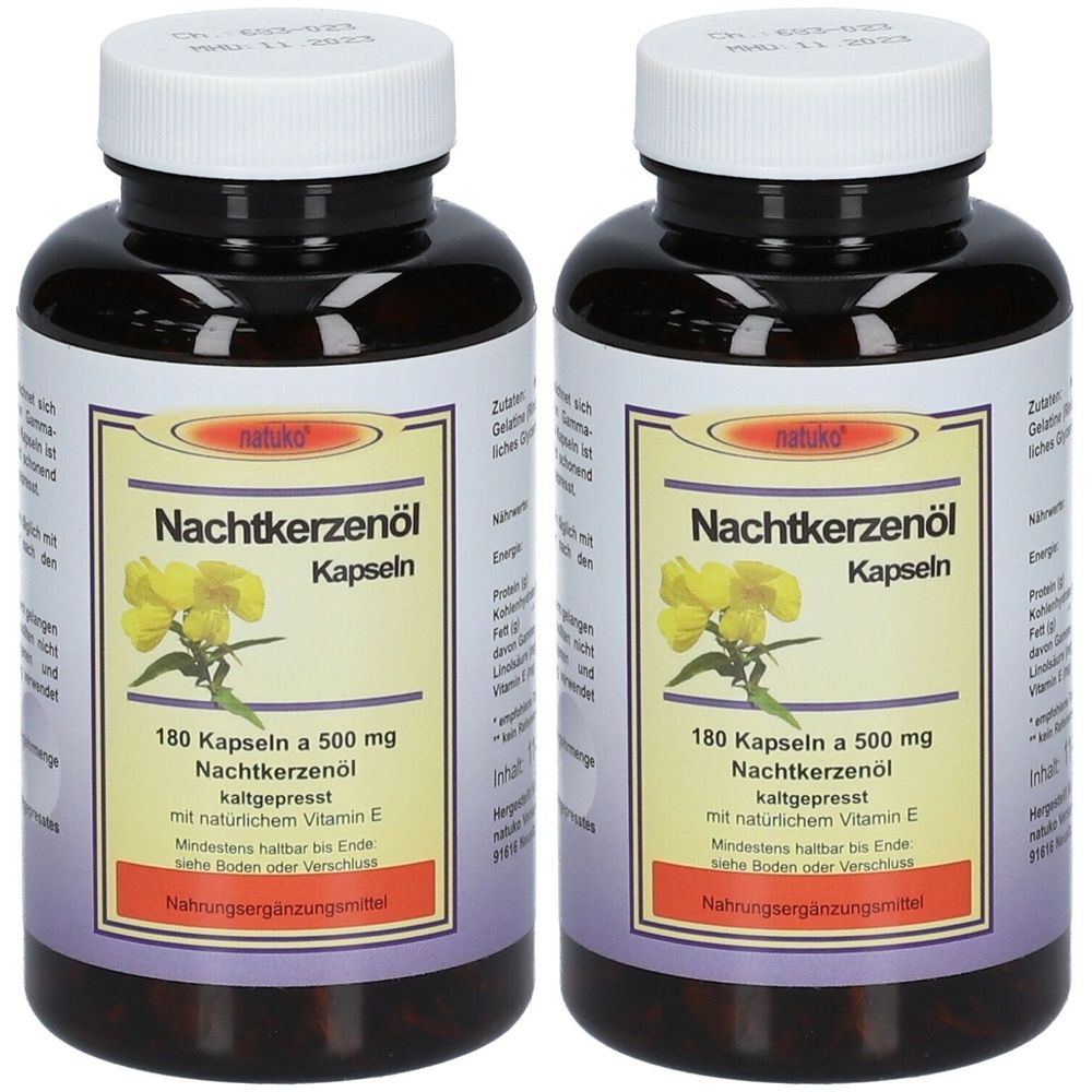 Nachtkerzenöl Kapseln 500 mg 2x 2x180 St