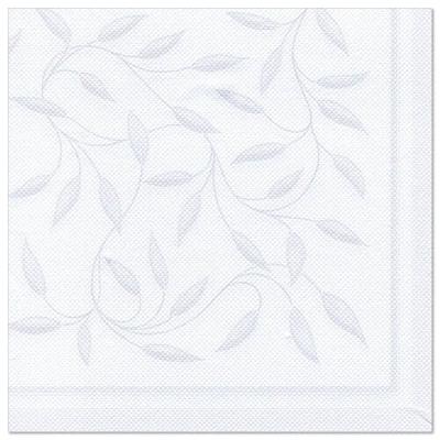 PAPSTAR 250 Servietten "ROYAL Collection" 1/4-Falz 40 cm x 40 cm weiss "Mediterran"