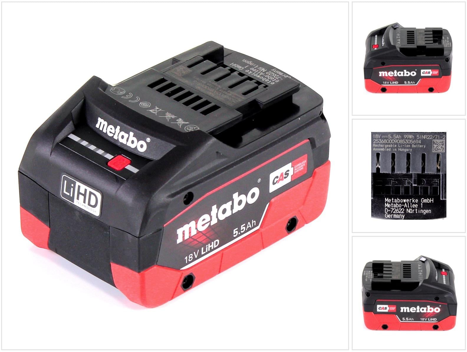 Metabo LiHD accupack 18V 5,5Ah 625342000