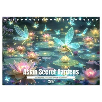 Asian Secret Garden (Tischkalender 2027 DIN A5 quer), CALVENDO Monatskalender