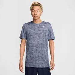 NIKE Dri-FIT Fitness T-Shirt Herren 410 - midnight navy/pure/white L