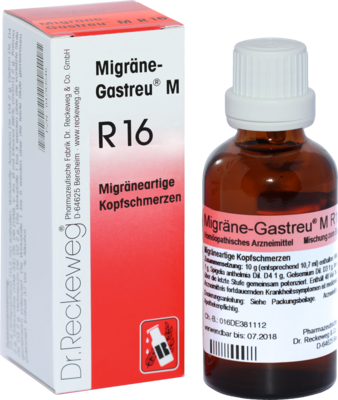 Dr.RECKEWEG & Co. GmbH MIGRÄNE-GASTREU M R16 Mischung 50 ml 04793546