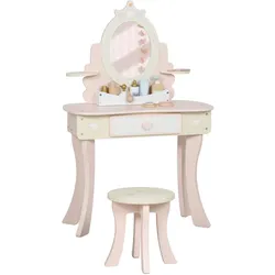 SCHMINKTISCH-KINDER 9er Set MDF Holz Rosa