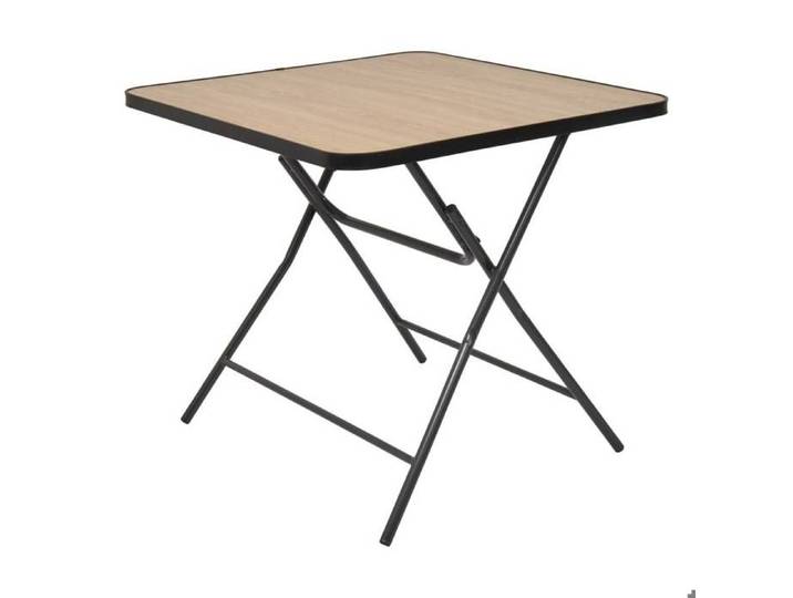 Table pliante 4 places Flexy Plus 80x80cm noir