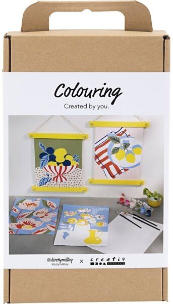 Creativ Company Diy Kit Farvelægning Paint By Numbers, Akrylmaling