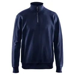 Sweatshirt mit Half-Zip "3369" - L - marine