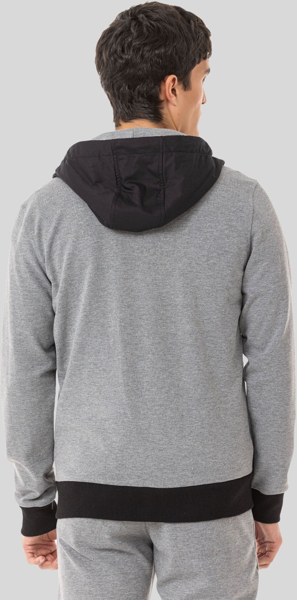 Trainingsanzug CIPO & BAXX "Cipo & Baxx Jogginganzug", Herren, Gr. M, grau, Sportlich, regular fit, Sportanzüge Trainingsanzug, im Kontrast-Design
