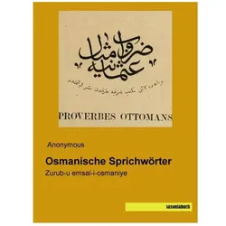 Osmanische Sprichwörter, Fachbücher von Anonymous