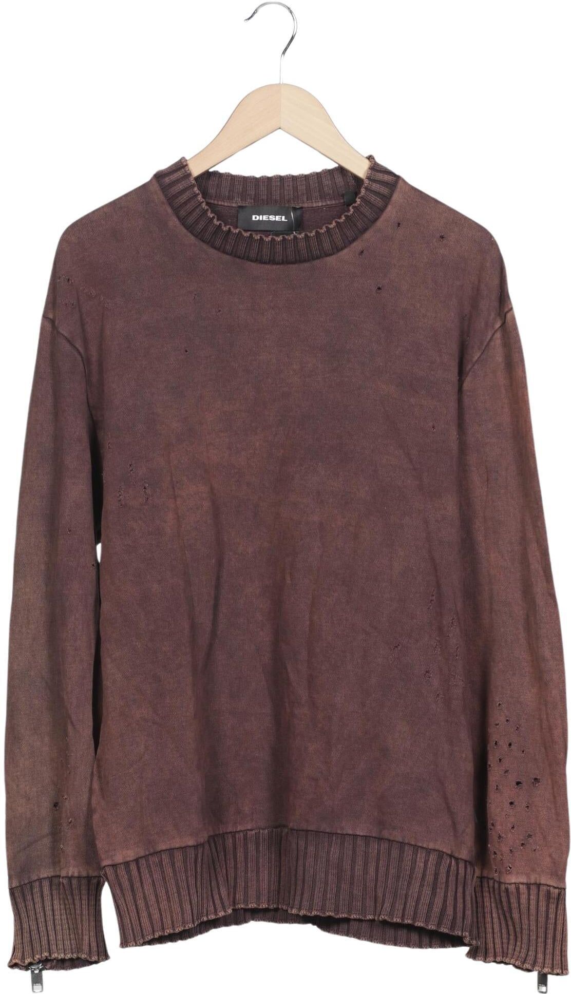 Diesel Herren Sweater, Braun, Gr. M, Baumwolle - Second Hand