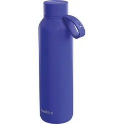 Quokka Solid Thermoflasche mit Griff 630 ml, blau