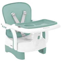 Kikkaboo Kinderstuhl, Boostersitz Chewy, Doppeltablett, Sicherheitsgurt, faltbar grün
