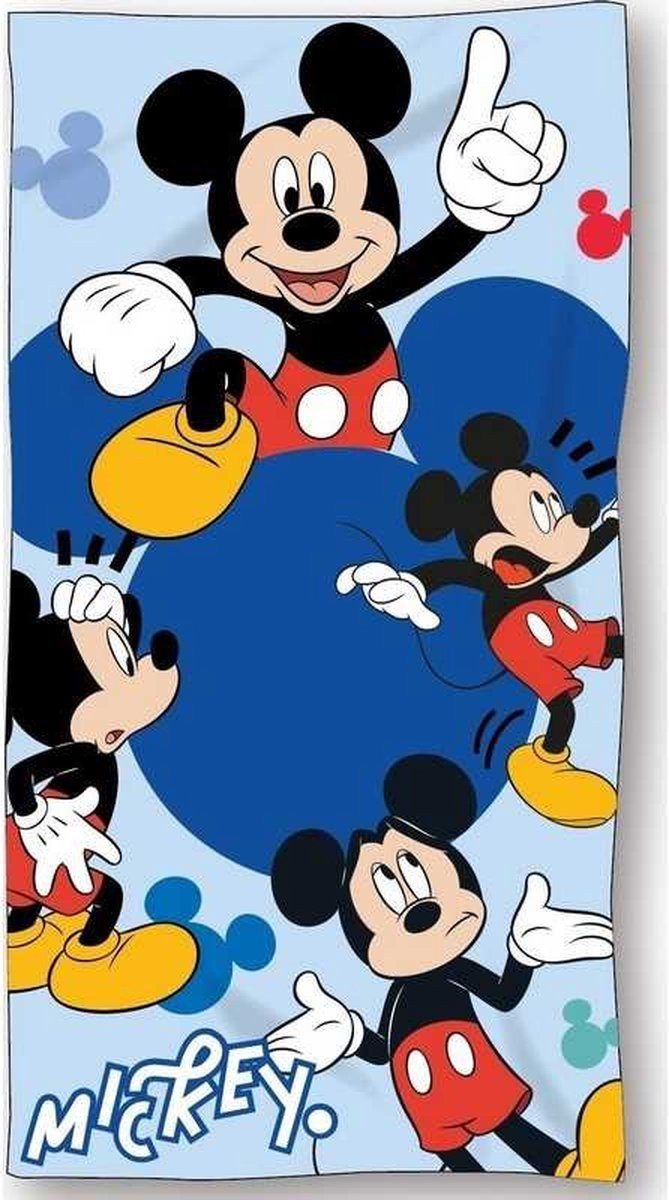 Disney Mickey Mouse Strandlaken voor volwassenen - Sneldrogende handdoek - 140 x 70 cm