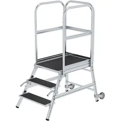 Munk Podesttreppe einseitig begehbar mit Rollen & Griffen Korrundbesch. R13 - 055103
