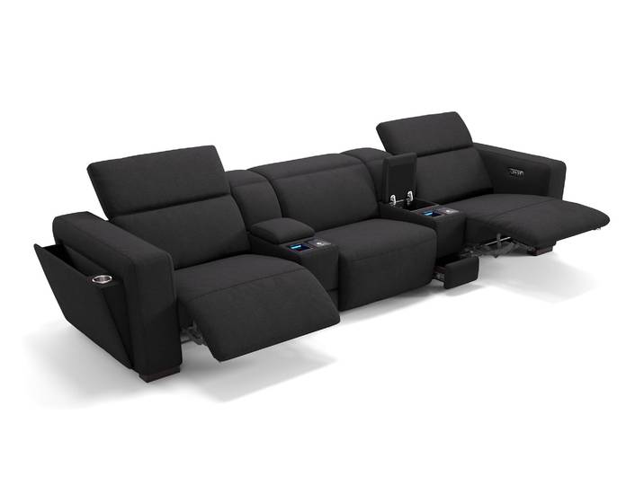 Kinosofa ANCONA 3-Sitzer Stoffsofa Heim Kino Sofa