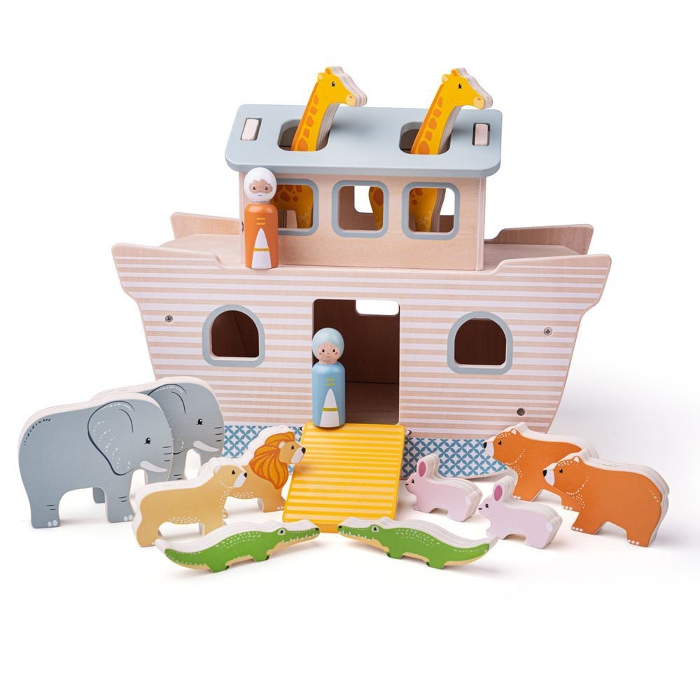 Bigjigs Toys Arche Noach speelgoed van gecertificeerd hout