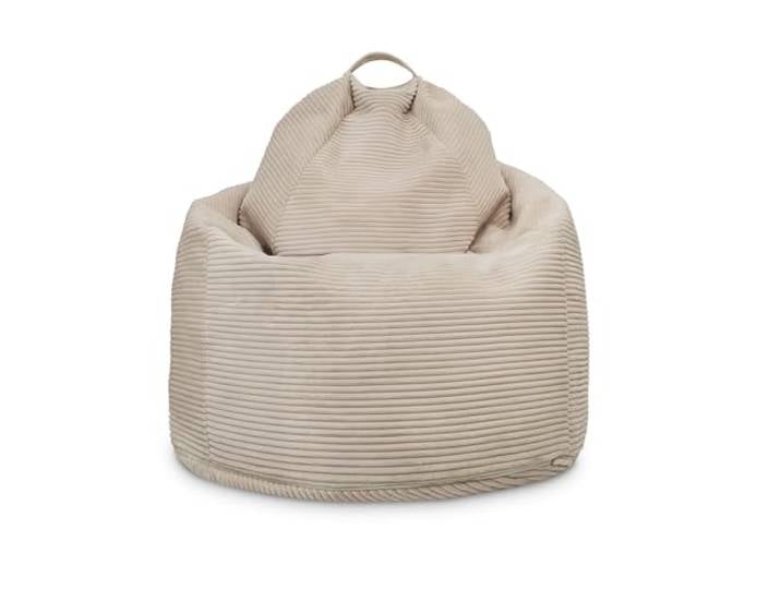 Ehrenkind® Sitzsack XXL aus Cord Für Körpergrößen von ca. 140–190 cm Bequem & ergonomisch Weicher, abziehbarer Cordbezug Natur