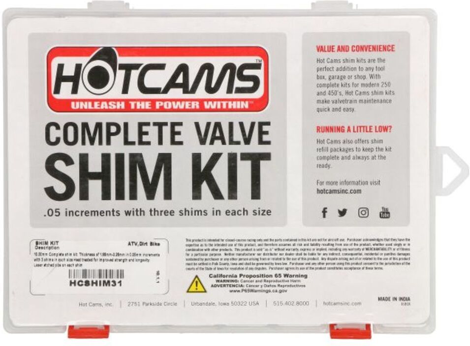 Hot Rods Ventile, Ventilplatten 4RIDE HCSHIM31