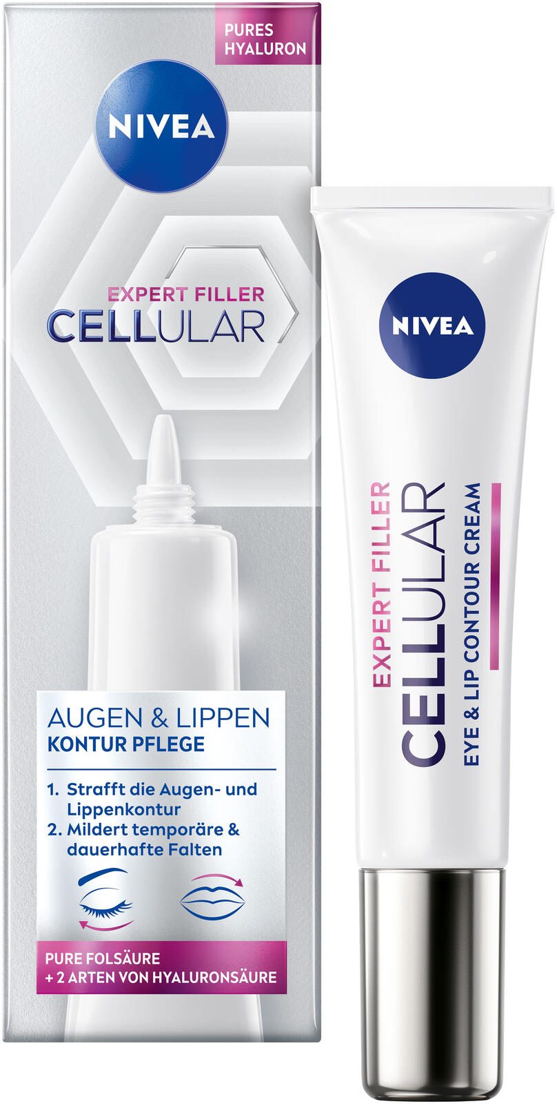 NIVEA CELLULAR EXPERT FILLER AUGEN & LIPPEN Augencreme 15,0 ml 82387