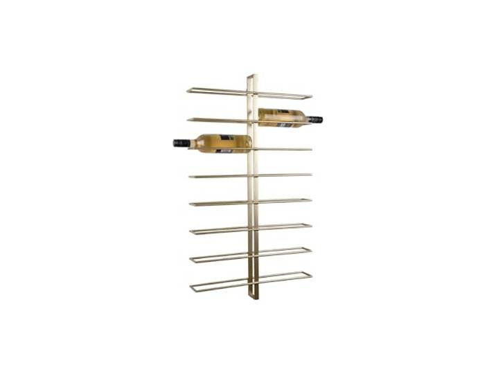 Present Time Weinregal Dual - Gold - 52x8.5x90cm Rechteck - Modern - Eisen - Weinregal für Flaschen - Flaschenregal - Kellerregal - Regale - Flaschenhalter