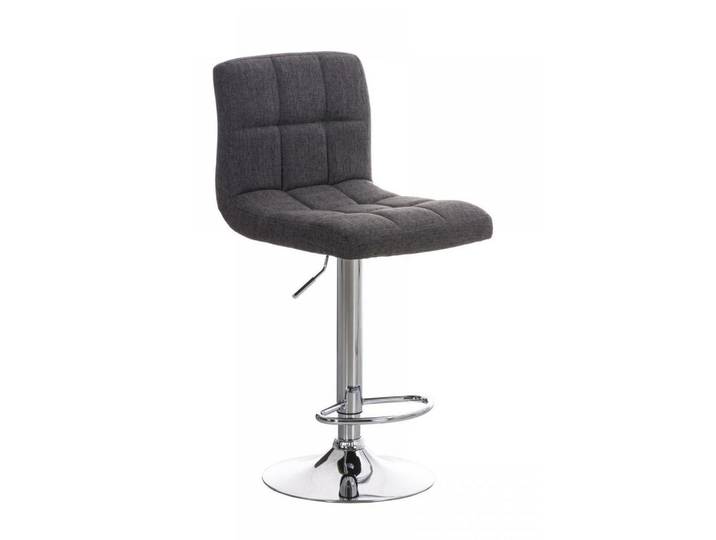 CLP Barhocker Stoff Hellgrau, Metall, 46x94x47 cm, Esszimmer, Barmöbel, Barhocker