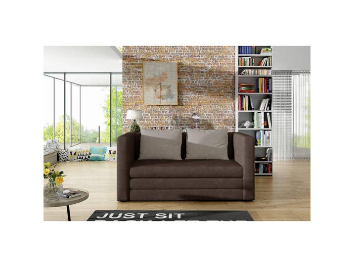 P & B Schlafsofa, Beige, Braun, Kunststoff, 2-Sitzer, 132x62x70 cm, Kinderzimmer & Jugendzimmer, Jugendmöbel, Jugendsofas