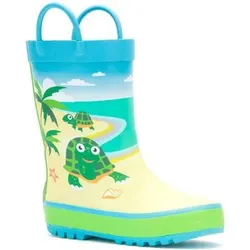 KAMIK Kinder Gummistiefel TURTLES, Größe 24 in Bunt Bunt