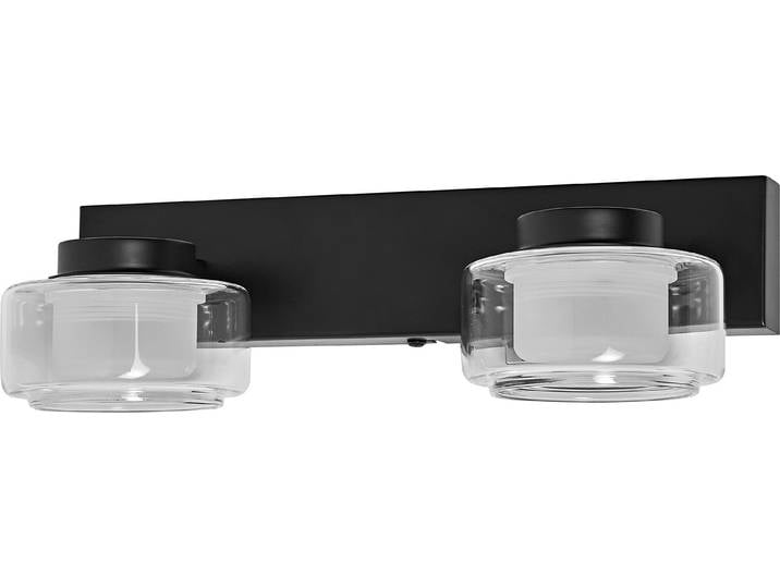OSRAM ORBIS Flame Wand- und Deckenleuchte mit LED, schwarz, 11W, 700lm, 3000/4000K, Farbtemperatur über Wandschalter einstellbar (kaltweiß/warmweiß), IP44 Schutz vor Fremdkörpern und Spritzwasser