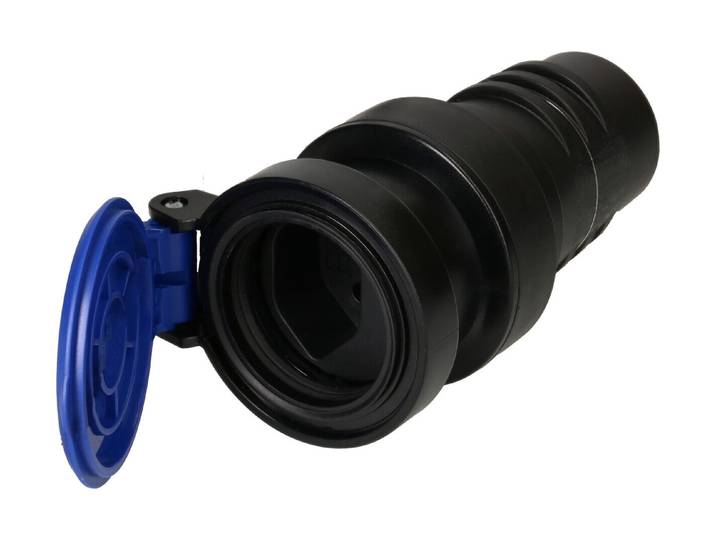 Max Hauri Kupplung Typ 13 3-polig schwarz/blau Ip55