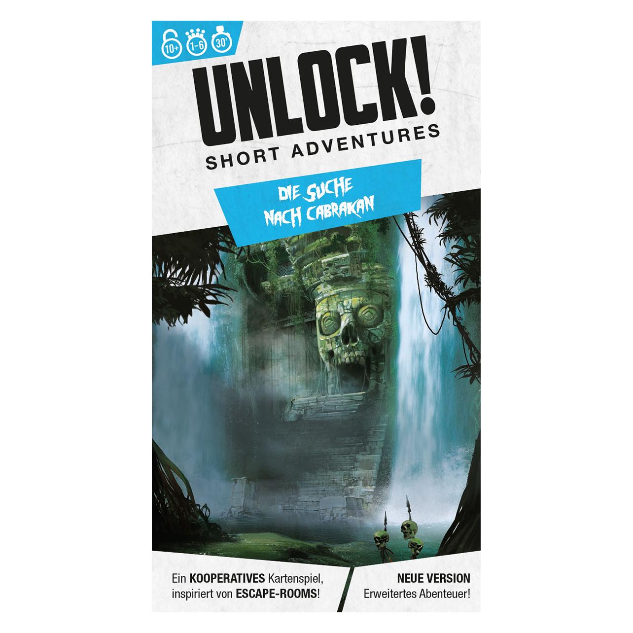 Asmodée SCOD0109 - Unlock! Short Adventures: Die Suche nach Cabrakan, Rätselspiel, für 1-6 Spieler (Deutsch, 1 - 6 Spieler) (SCOD0109)