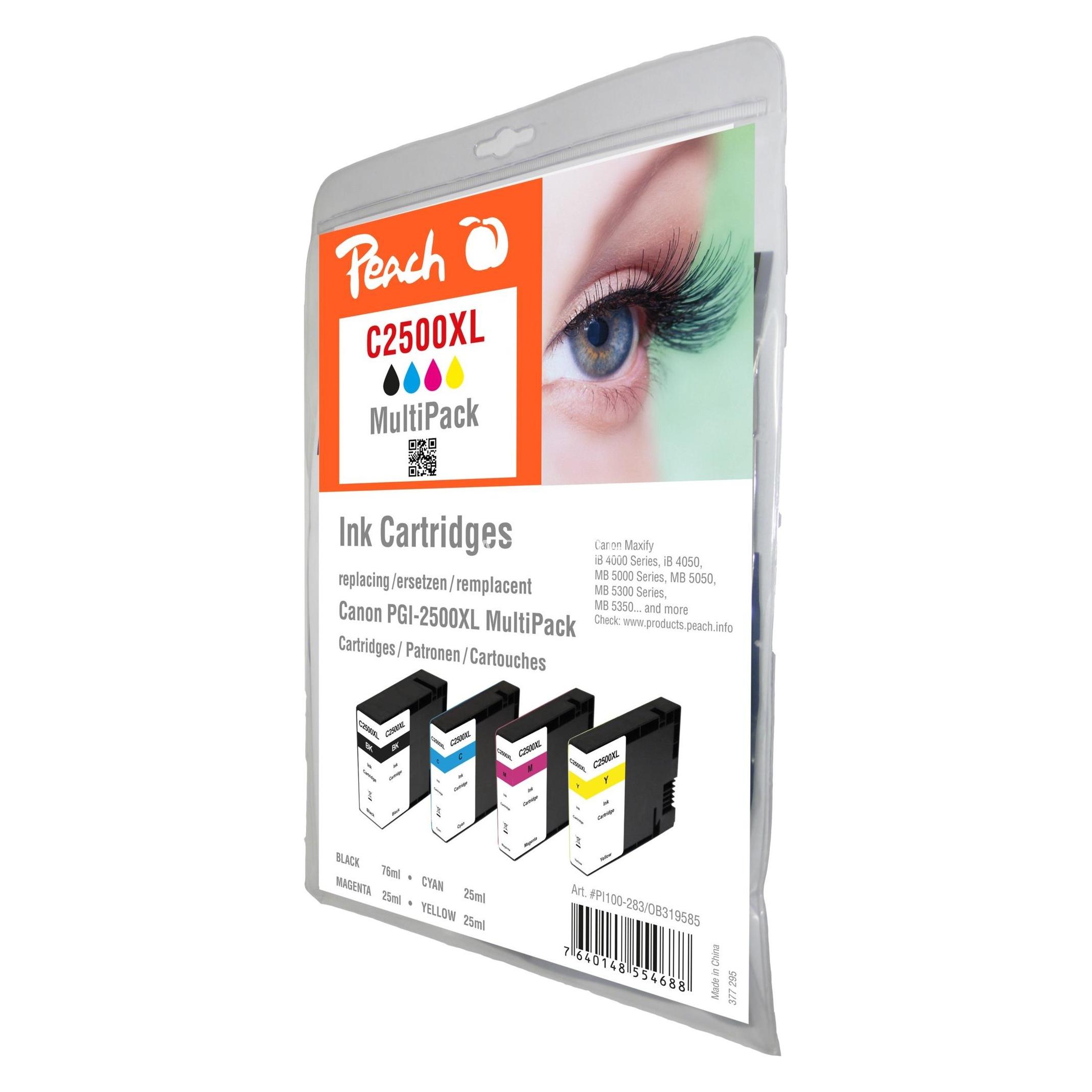 Peach Pgi-2500 (BK, C, M, Y) (319585)