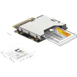 Delock Adapter M.2 Key M Stecker zu CFexpress Typ A Slot (64363), Speicherkartenlesegerät