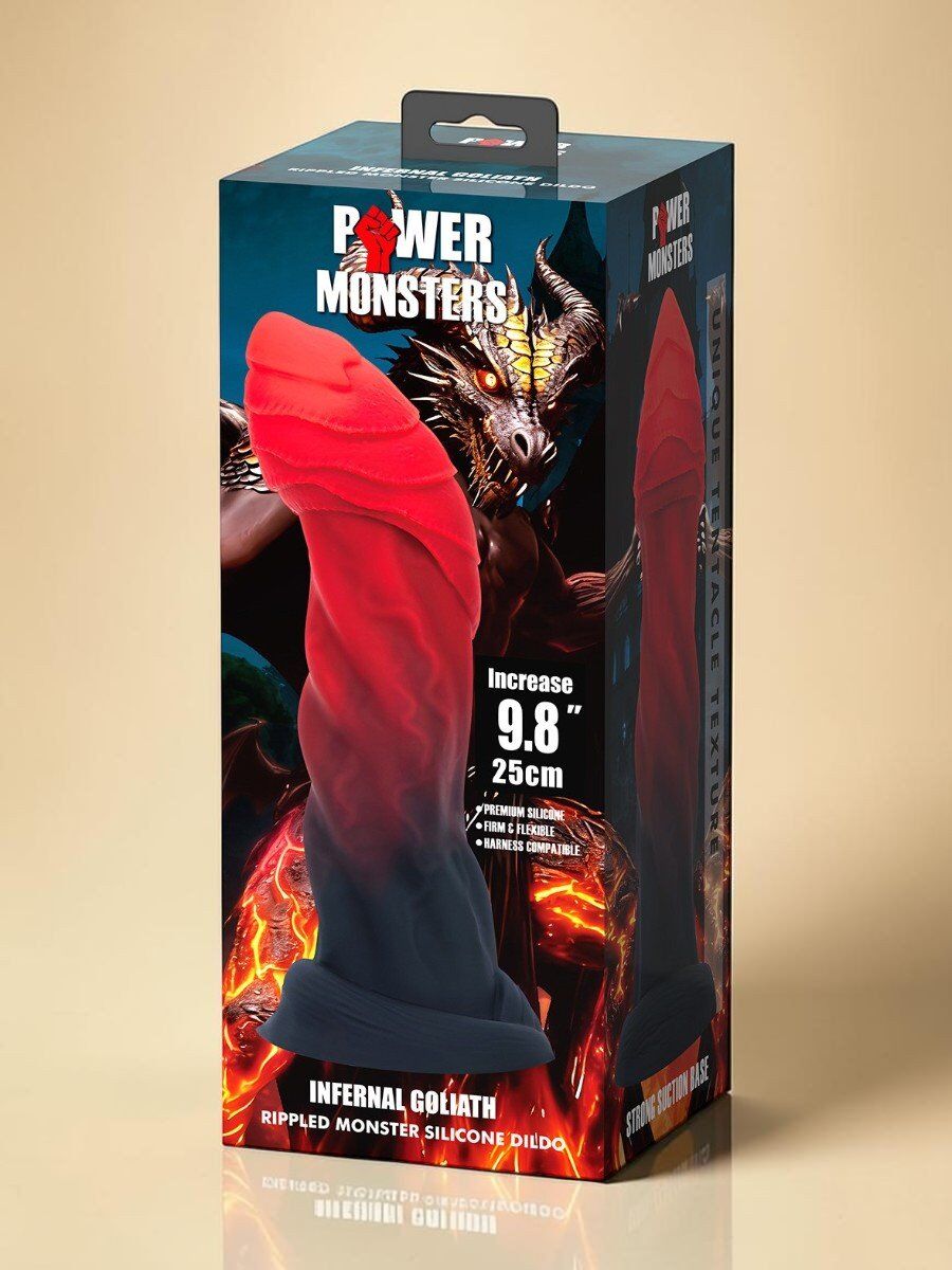 Power Monsters Dildo texturé 25 cm