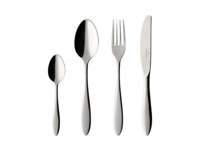 Villeroy & Boch Besteck-Set Arthur gebürstet Tafelbesteck 30tlg., Edelstahl