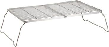 Brentwood 25 x 17 Inch Heavy Duty Stainless Steel Portable Folding Campfire Grill with Carry Bag