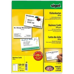 Sigel, Kopierpapier, Visitenkarten (A4)
