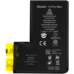 Clappio 3687mAh Ersatzakku ohne BMS, Smartphone Akku