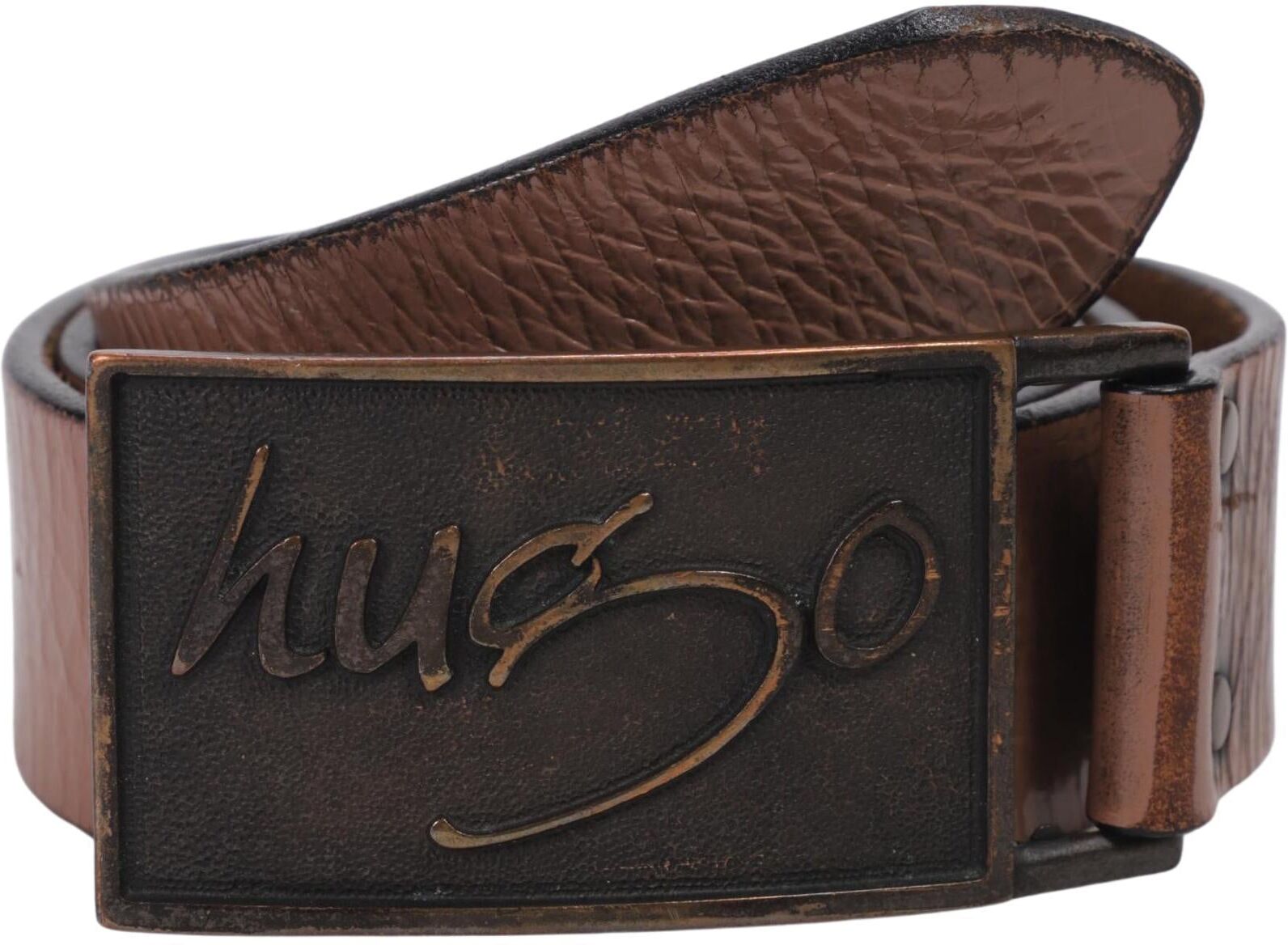Hugo by Hugo Boss Damen Gürtel, Braun, Gr. 85, Leder - Second Hand