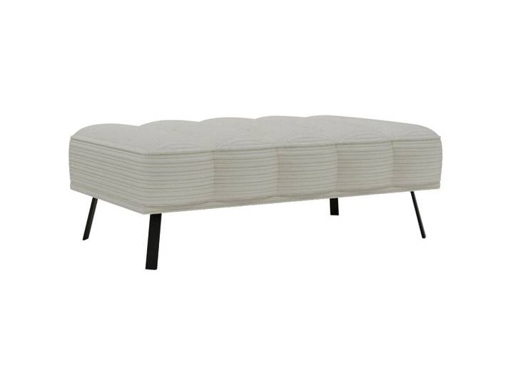 Lomoco Hocker, Natur, Metall, 131x49x77 cm, Stoffauswahl, Wohnzimmer, Hocker, Sitzhocker